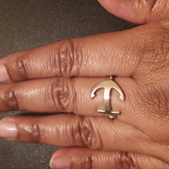 Seed & Sage Genuine Sterling Silver Anchor Ring - Size 9 - Picture 6 of 10